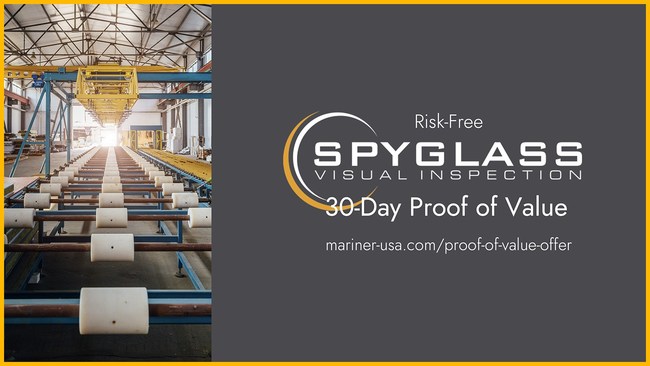 Prove value and reduce defects with our free (and risk-free) 30-Day Proof of Value offer. Spyglass Visual Inspection is powered by Deep Learning AI and works with your industrial machine vision system -- and if you don't have one, we'll loan you what you need to get started on this extraordinary offer. Get started reducing your cost of quality today.