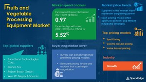 Fruits and Vegetable Processing Equipment: Sourcing and Procurement Report| Evolving Opportunities and New Market Possibilities| SpendEdge