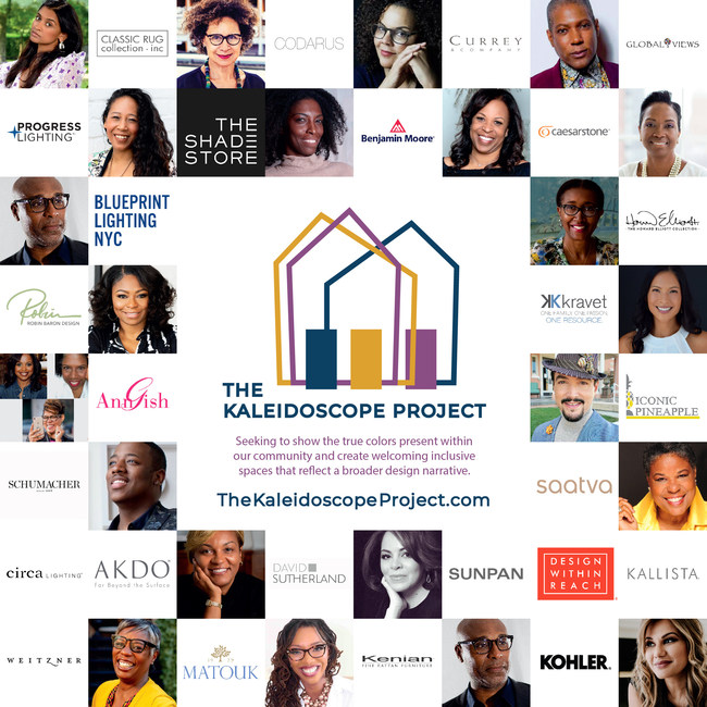 The design community, thirty major design sponsors, twenty-three leading designers of color, social activists, educational organizations, and celebrities like Ellen DeGeneres rally behind the vision of The Kaleidoscope Project to promote the under-represented talents and diversity within the Interior Design Community