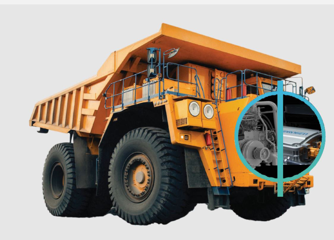 Example of mining truck to be fuel cell-powered under the Hydra Consortium (CNW Group/Ballard Power Systems Inc.)