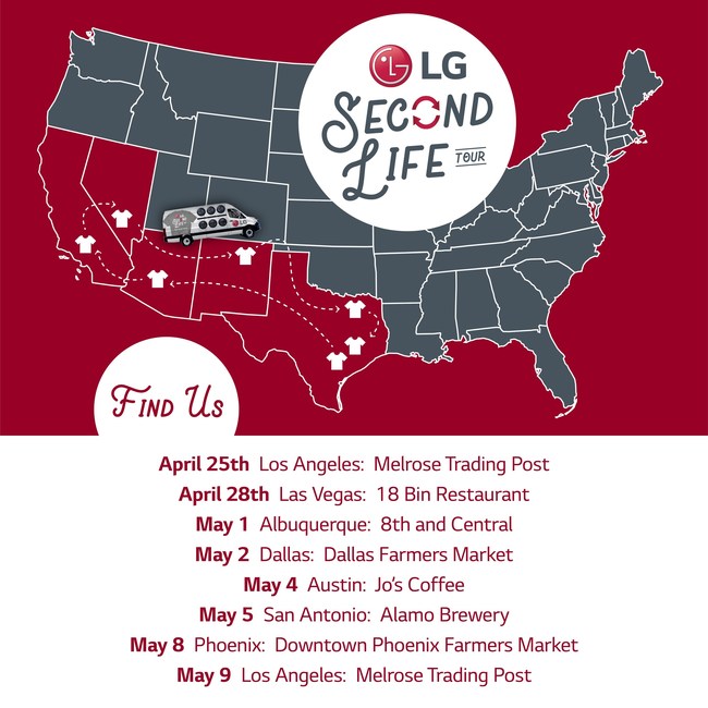 LG Second Life Tour Dates