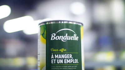 Bonduelle lance son programme de recrutement   manger et un emploi . (Groupe CNW/Bonduelle Amrique du Nord inc.)