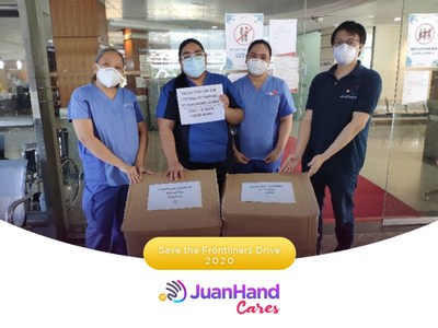 JuanHand Cares: JuanHand team collaborates with medical frontliners from various hospitals around Mega Manila area to extend more help by giving communities of nurses and doctors Personal Protective Equipment in their fight against the COVID-19 pandemic.