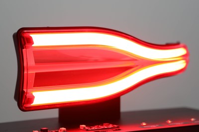 An automotive lamp equipped with the Nexlide-E module. (PRNewsfoto/LG Innotek)
