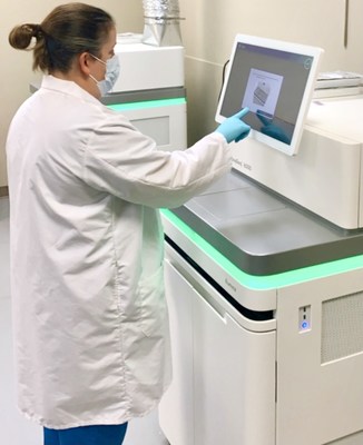 Premier Medical Laboratory Services scientist conducts genomic sequencing to monitor COVID-19 samples for new variants.