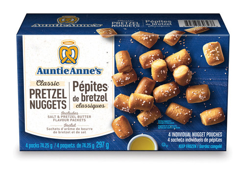 Auntie Anne S Introduces Its At Home Classic Pretzel Nuggets In The Frozen Aisle Of Canadian Walmarts