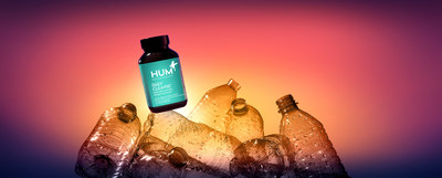 HUM’s Transition to 100% Ocean-Bound Plastics. Earthday announcement. April 21, 2021, Los Angeles, CA – This Earth Day, wellness leader HUM Nutrition will be the first supplement brand to transition their bottle packaging to 100% ocean bound plastic in partnership with Prevented Ocean Plastic™. This sustainability initiative, Wellness for You and the Planet, will prevent the equivalent of 6 million water bottles from entering the ocean this year alone.