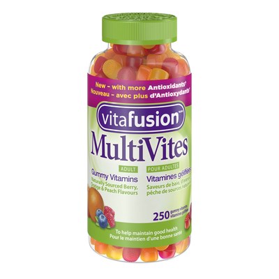 vitafusion MultiVites bouteille de 250 vitamines (Groupe CNW/Santé Canada)