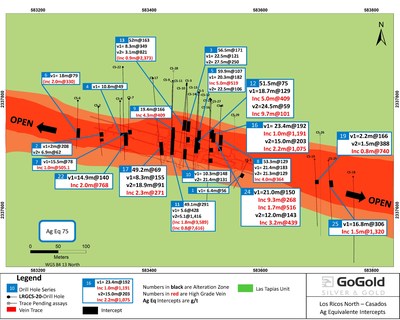 Figure 4: Drilling – Casados Deposit (CNW Group/GoGold Resources Inc.)