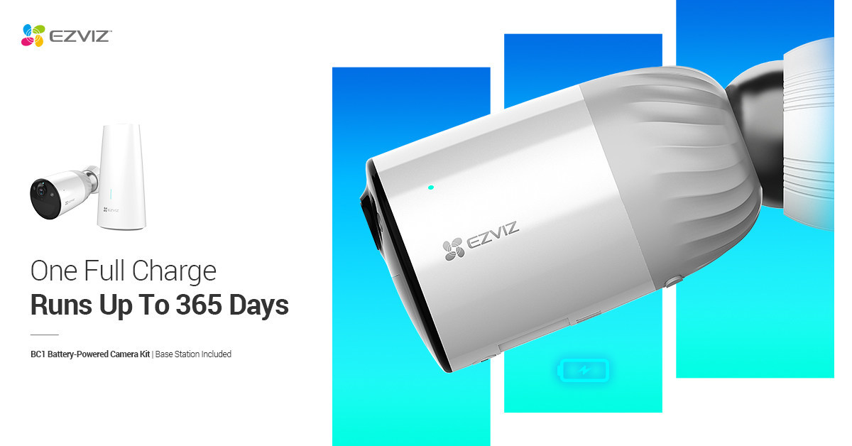 EZVIZ lanza sus nuevos kits de c&aacute;mara alimentados por bater&iacute;a BC1