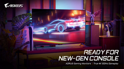 Los monitores de juegos 4K AORUS de GIGABYTE están listos para la nueva generación de consolas
