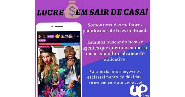 O aplicativo de streaming de v&iacute;deo Uplive preenche a lacuna entre o sal&aacute;rio e o entretenimento para os jovens brasileiros que ficam em casa.