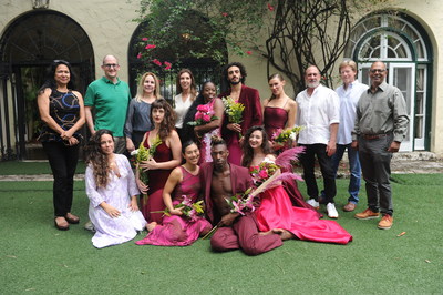 BIG Community Voices Board of Directors:  (Left to right) Yvonne Ferrao, Alex Moskovitz, Rose Pujol, Rachel Cardello, Scott Silver, Bill Harvey and Derick Ferrao with Artistic Director Rosie Herrera and dancers conclude first day of the 