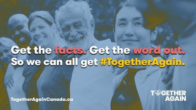 #TogetherAgain awareness?campaign aims?to combat vaccination?hesitancy and help Canadians make informed decisions (CNW Group/Labatt Breweries of Canada)