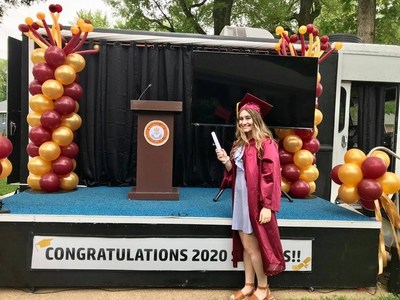 The Grad Mobile's Custom, Socially-Distanced Commencement Ceremonies Celebrate Graduating Seniors During Covid