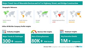 Company Insights for the Highway, Street, and Bridge Construction Industry | Impact of Trends and Challenges on Companies, Risk of Doing Business, Top Geographical Competitors, Key Executive Details | BizVibe