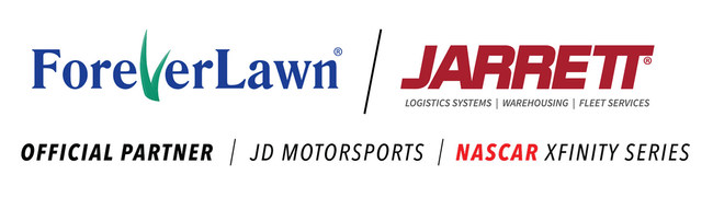 ForeverLawn welcomes Jarrett Logistics to join them on the number 0 Camaro driven by Jeffrey Earnhardt in the NASCAR Xfinity Series for a five-race sponsorship deal.