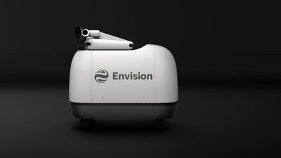 Envision's green charging robot MOCHI