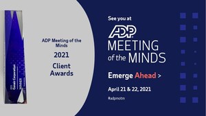 ADP® Recognizes Leading Companies for Transforming the World of Work at 28th Annual ADP Meeting of the Minds Conference