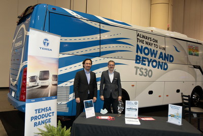 (Left to Right) TEMSA CEO, Tolga Kaan Doğancıoğlu -  TEMSA North America Country Director, Fatih Kozan