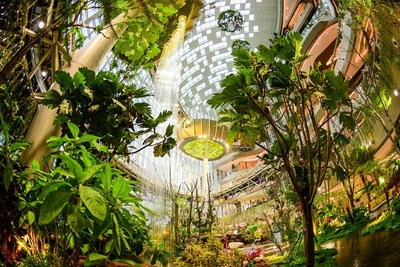 “The Ring, Chongqing” houses a 7-storey, 42-metre-tall indoor botanical garden, sports and culture-themed interactive spaces.
