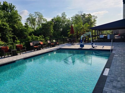 Cambria Hotel Orlando Airport Pool and Patio Area