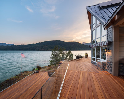 The expansive, three-level redwood deck on Harrison Lake, B.C. was awarded first place in three of the four categories entered in the annual NADRA 2020 National+ Deck Competition.