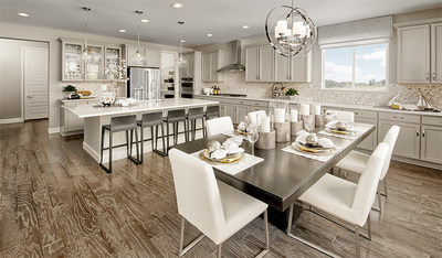 Richmond American’s single-story Melody floor plan is modeled at Abrams Pointe in Winchester, Virginia.