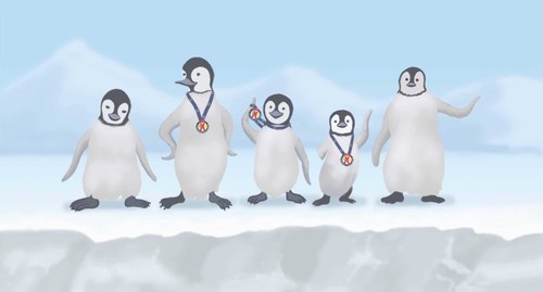 Alexandra's story is about Pippa the Penguin who has a missing wing. Due to her disability, she lacks the confidence to join in the 'Big Swim Race' with the other Antarctic creatures.