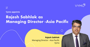 Sales Acceleration Company, Vymo, appoints Financial Services Industry veteran Rajesh Sabhlok,  as Managing Director - Asia Pacific