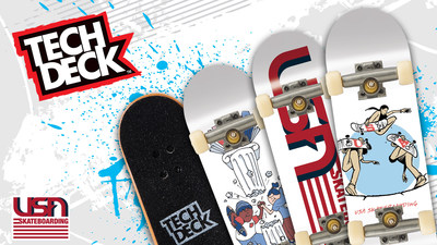 Spin Master’s Tech Deck® Brand Goes For Gold As An Official Sponsor of USA Skateboarding (CNW Group/Spin Master)