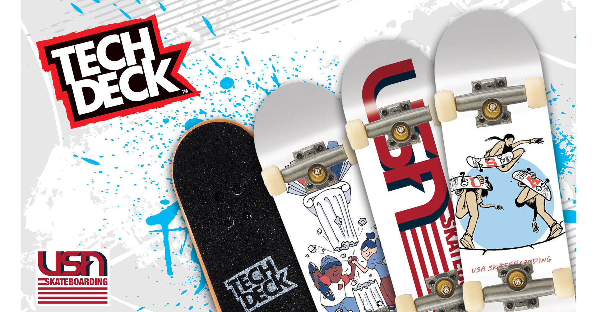 Har det dårligt accent Opdage Spin Master's Tech Deck® Brand Goes For Gold As An Official Sponsor of USA  Skateboarding
