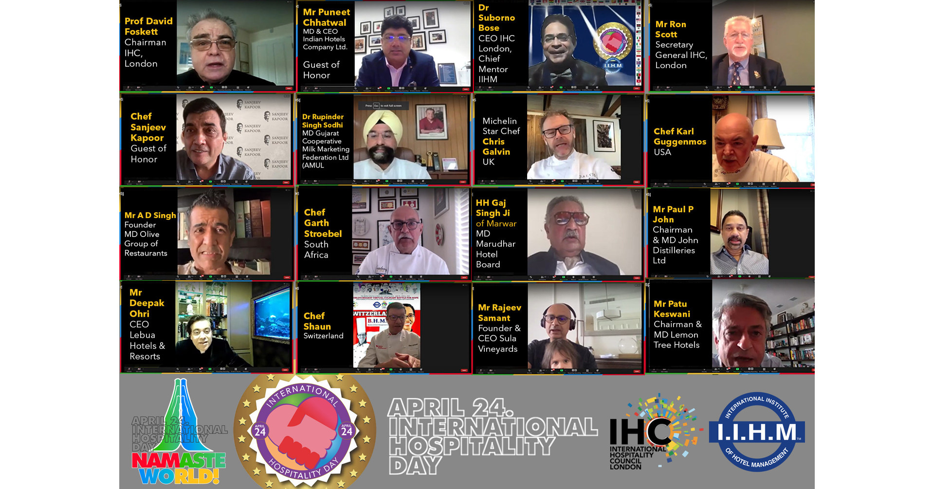 IIHM and IHC Celebrate International Hospitality Day globally on the