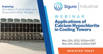 Sigura Industrial Webinar Series - Join Sigura and speaker Ellen Meyer, Product Safety and Governmental Affairs Manager, for an interactive webinar focusing on Applications of Calcium Hypochlorite in Cooling Towers. Learn about microbiology in cooling towers as we discuss the advantages of using Calcium Hypochlorite to combat adverse effects resulting from biofilm and biofouling.