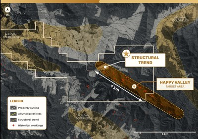Figure 3 – Happy Valley Mining Center Structural Trend EL006724 (CNW Group/E79 Resources Corp.)