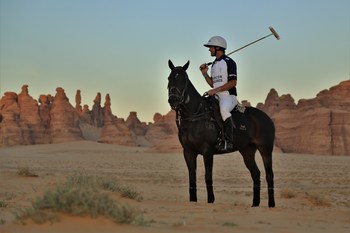 Polo entertainment at AlUla (PRNewsfoto/Kingdom of Saudi Arabia)