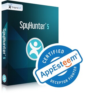 SpyHunter 5 obtém certificação "Deceptor Fighter" da AppEsteem e bloqueia 100% dos aplicativos fraudulentos