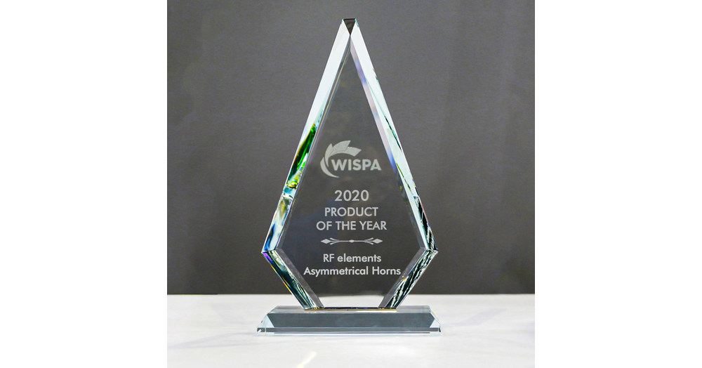 Cena RF Element Asymetric Trumpet Award je už druhý rok po sebe zvolená za cenu WISPA Product Award.