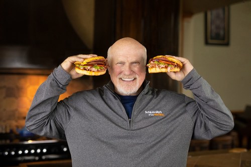 Schlotzsky's teams up with Terry Bradshaw to share exercises to get customers into sandwich eating shape.