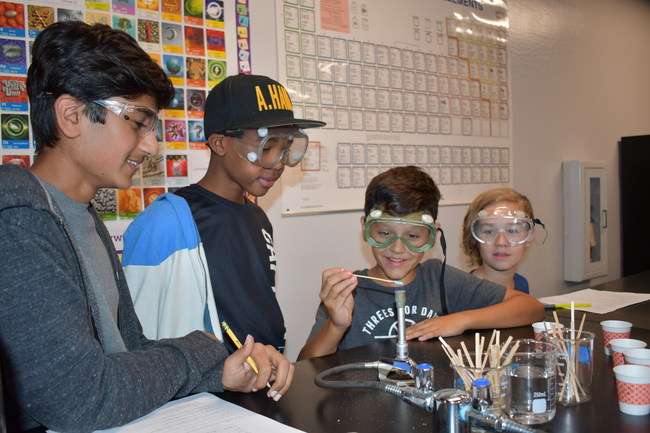 Students in a science lab at BASIS Chandler, the highest-ranked campus of the eight BASIS Charter School campuses atop the 2021 U.S. News & World Report rankings.