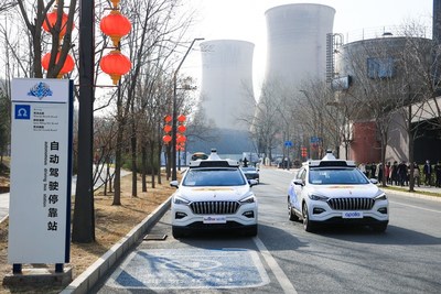Baidu Apollo’s fully driverless robotaxis in motion