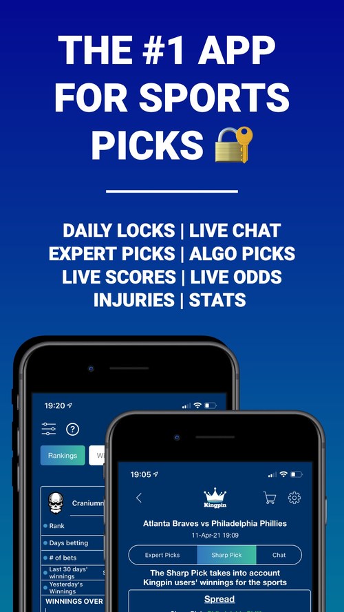Win your bets, with the KingPin Sports Betting app.