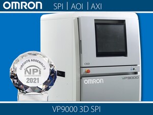 Omron Automation Americas wins 2021 Circuits Assembly NPI award for advanced 3D SPI solution