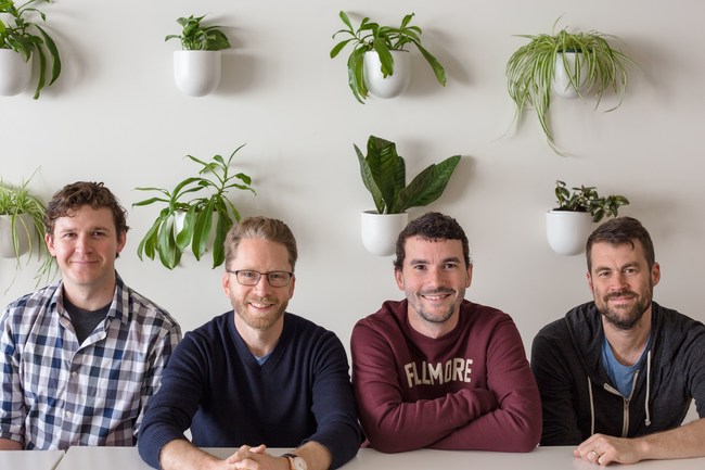 Mux Cofounders from left to right - Adam Brown, Steven Heffernan, Matt McClure and Jon Dahl