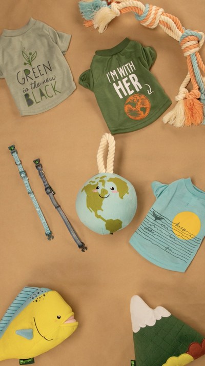 PetSmart launches the new Grrreen collection, which features toys, collars and apparel made from recycled water bottles
