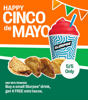 7-Eleven Spices Up Cinco de Mayo with Dollar Slurpee + Free Mini Taco Deal in Stores