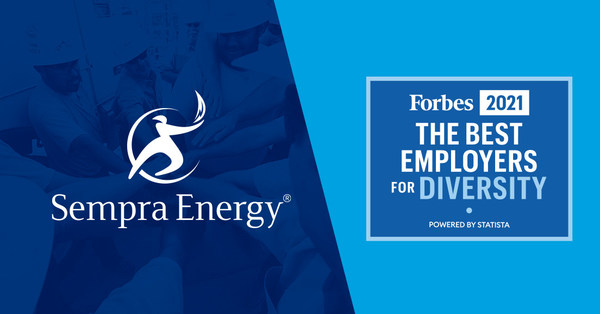 Sempra Energy Named One of ‘America's Best Employers for Diversity' by Forbes