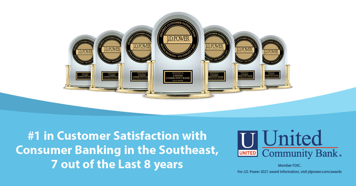 United Community Bank Ranks 1 in Customer Satisfaction with Consumer