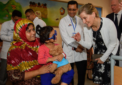 Her Royal Highness The Countess of Wessex, during an Orbis Flying Eye Hospital project in Bangladesh in 2017. Photo by Tim Rooke.