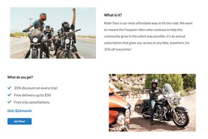 Riders Share Launches Rider Pass, Industry-First Subscription Service for Peer-to-Peer Motorcycle Rentals